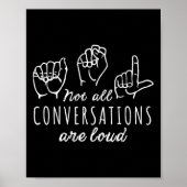 Niet alle gesprekken zijn luid als Amerikaans teke Poster (Voorkant)