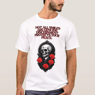"Niet alle glimlachen zijn echt.Tshirt T-shirt