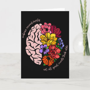 Niet alle grote geesten denken hetzelfde Bloem Aut Kaart