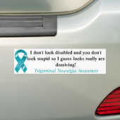 Niet alle handicaps zijn zichtbaar... bumpersticker (Op auto)