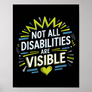 Niet alle handicaps zijn zichtbaar Cool onzichtbaa Poster
