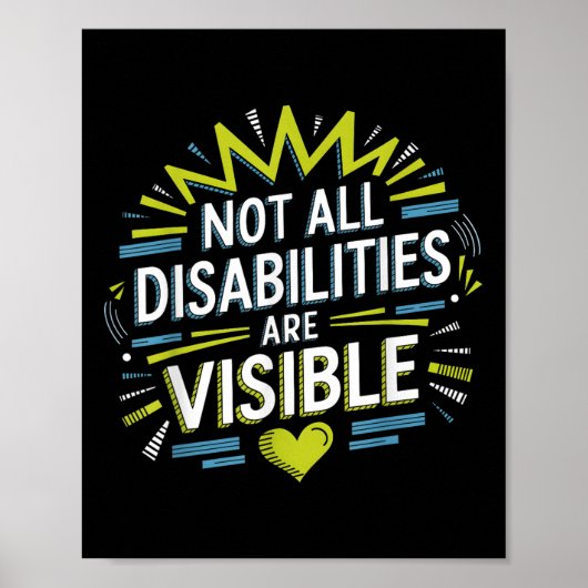 Niet alle handicaps zijn zichtbaar Cool onzichtbaa Poster (Voorkant)