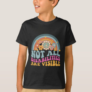 Niet alle handicaps zijn zichtbaar en verborgen t-shirt