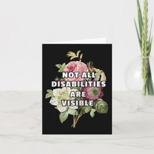 Niet alle handicaps zijn zichtbaar fibromyalgie kaart (Voorkant)