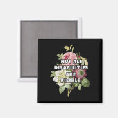 Niet alle handicaps zijn zichtbaar fibromyalgie magneet (Voorkant / Achterkant)