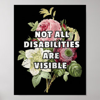 Niet alle handicaps zijn zichtbaar fibromyalgie poster