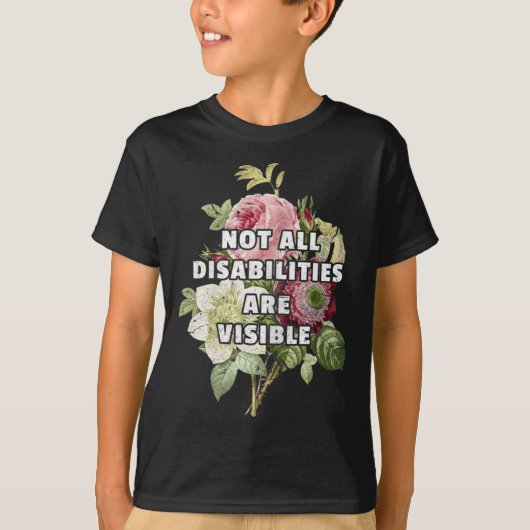 Niet alle handicaps zijn zichtbaar fibromyalgie t-shirt (Voorkant)