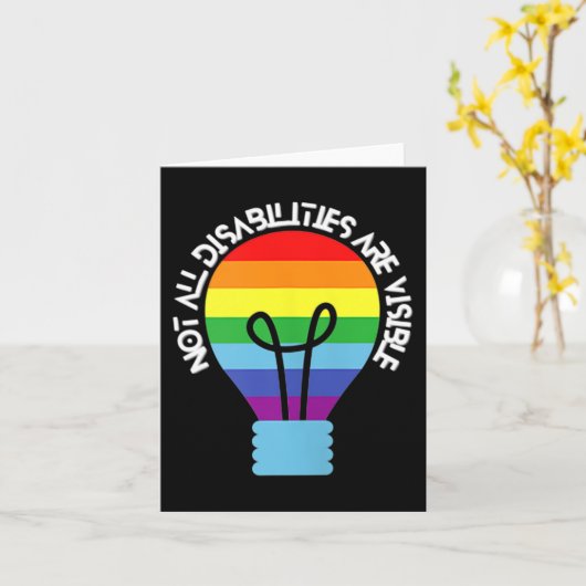 Niet alle handicaps zijn zichtbaar kaart (Gele Bloem)