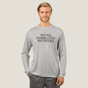 Niet alle handicaps zijn zichtbaar Klassiek positi Tri-Blend Shirt