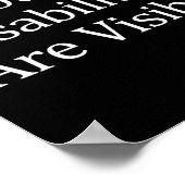 Niet alle handicaps zijn zichtbaar poster (Hoek)