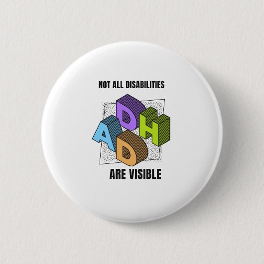 Niet alle handicaps zijn zichtbaar ronde button 5,7 cm (Voorkant)