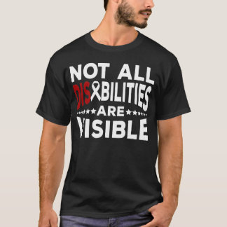 Niet alle handicaps zijn zichtbaar t-shirt, handic t-shirt