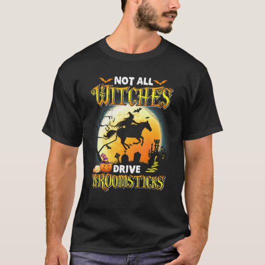 Niet alle heksen drijven Broomsticks Farmer Ha T-shirt (Voorkant)
