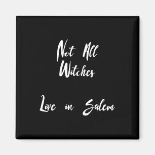 Niet alle heksen wonen in Salem Witch op Broom Fun Magneet