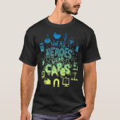 Niet alle helden Draag Capes Lab Tech Life Lab Wee T-shirt (Voorkant)