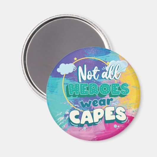 Niet alle helden draag kapen. magneet (Voorkant / Achterkant)