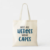 Niet alle helden Draag kapen. Tote Bag (Achterkant)