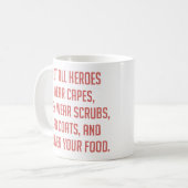 Niet alle helden Draag kappen Koffiemok (Voorkant links)