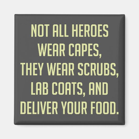 Niet alle helden Draag kappen Magneet (Voorkant)