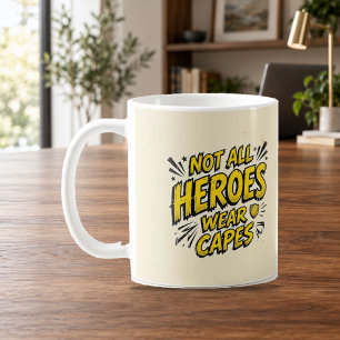 Niet alle helden dragen capes Comic Style Mok