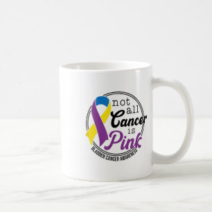 Niet alle kanker is roze, blaaskanker bewustzijn koffiemok