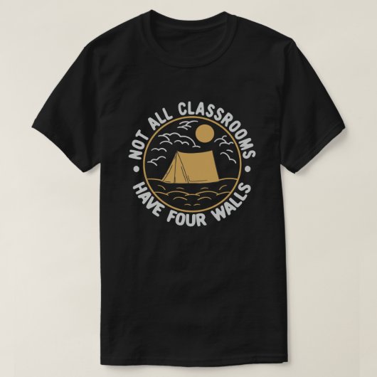 Niet alle klaslokalen hebben vier muren Homeschool T-shirt (Design voorkant)