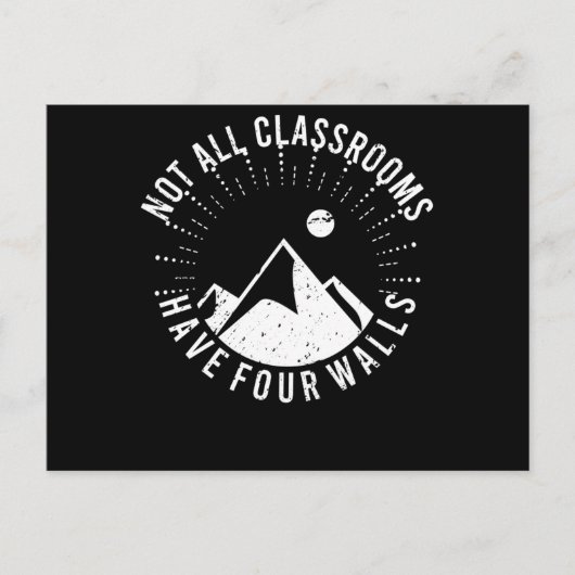 Niet alle klaslokalen hebben vier Naturen op schoo Briefkaart (Voorkant)