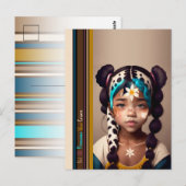 Niet alle prinsessen Draag kronen - "Delilah" Brie Briefkaart (Voorkant / Achterkant)