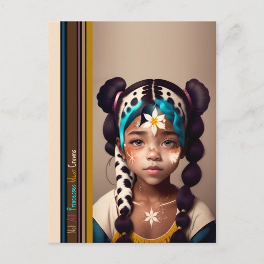 Niet alle prinsessen Draag kronen - "Delilah" Brie Briefkaart (Voorkant)