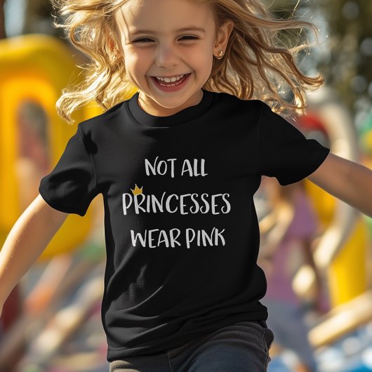 Niet alle prinsessen Draag Roze Kinder Shirts