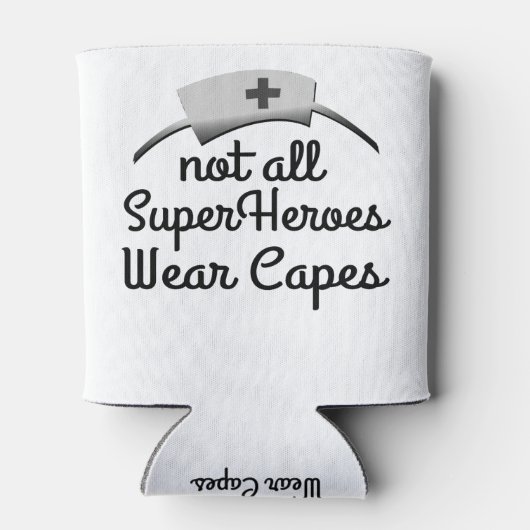 Niet alle Super Heroes Draag Capes Blikjeskoeler (Achterkant)