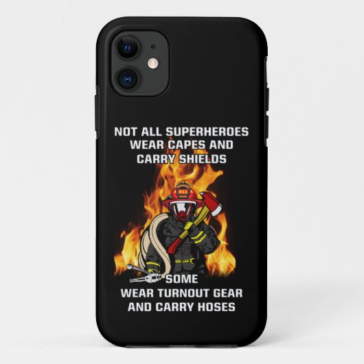 Niet alle Superhelden...brandweerman Case-Mate iPhone Case (Achterkant)