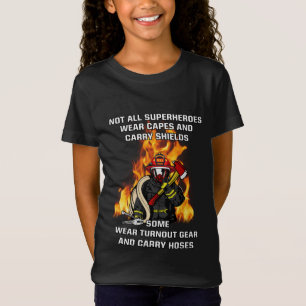 Niet alle Superhelden...brandweerman T-shirt