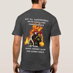 Niet alle Superhelden...brandweerman T-shirt