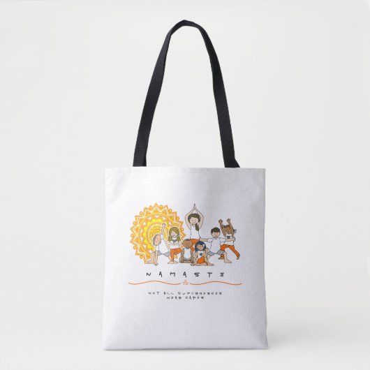 Niet alle superhelden draag capes - Yoga docent - Tote Bag (Voorkant)