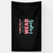 Niet alle superhelden Draag capsules Spandoek (Verticaal)