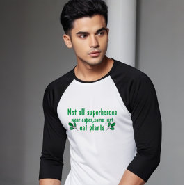 Niet alle superhelden Draag Petten :Funny Vegan T-shirt