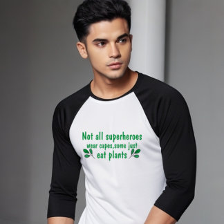 Niet alle superhelden Draag Petten :Funny Vegan T-shirt