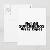 Niet alle SUPERHEROS Draag Caps Briefkaart (Voorkant / Achterkant)