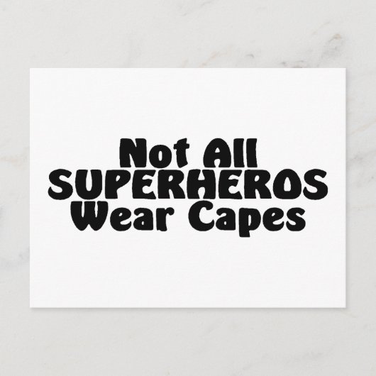 Niet alle SUPERHEROS Draag Caps Briefkaart (Voorkant)