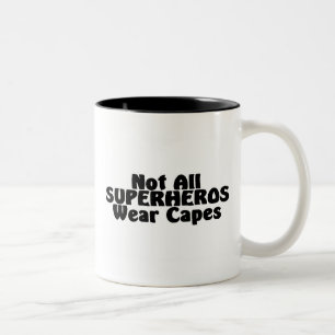 Niet alle SUPERHEROS Draag Caps Tweekleurige Koffiemok
