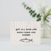 Niet alle vaders worden geboren, sommigen worden g feestdagenkaart (Staand voorkant)