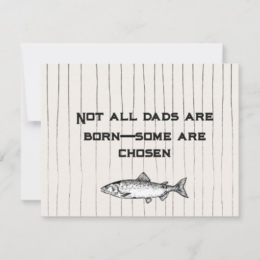 Niet alle vaders worden geboren, sommigen worden g feestdagenkaart (Voorkant)