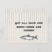 Niet alle vaders worden geboren, sommigen worden g feestdagenkaart (Voorkant / Achterkant)