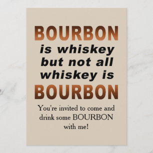 Niet alle whisky is BOURBON. Kaart