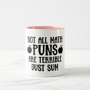 Niet Alle Wiskunde Grappen Leuk Wiskunde  Tweekleurige Koffiemok