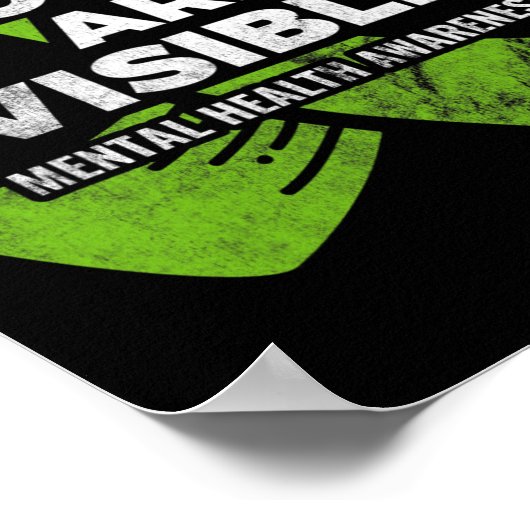 Niet alle wonden zichtbaar bewustzijn van psychisc poster (Hoek)