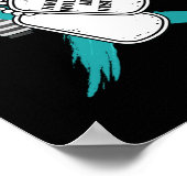 Niet alle wonden zijn Blauwgroen PTSD Awareness Poster (Hoek)