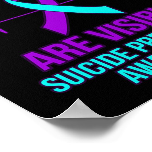 Niet alle wonden zijn zichtbaar Happy Suicide Awar Poster (Hoek)