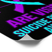 Niet alle wonden zijn zichtbaar Happy Suicide Awar Poster (Hoek)